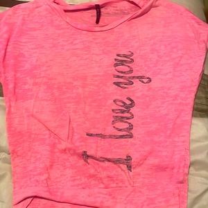 Miss Royal T, Pink and black, Size small,